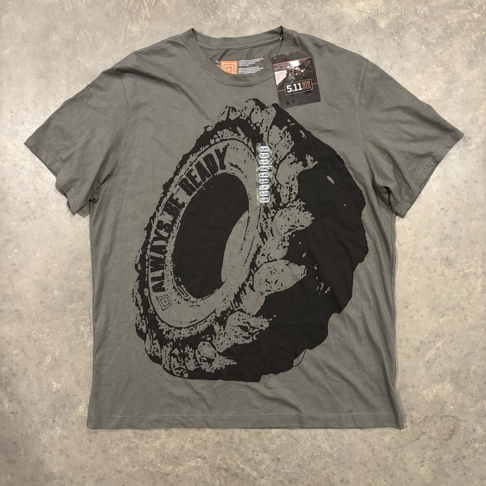 5.11 Tactical T Shirt Men's 2XL Recon Tire Crew Short Sleeve NWT